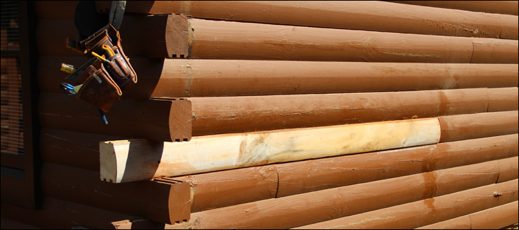 Log Home Damage Repair  Carteret County,  North Carolina